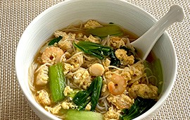 かきたま汁ビーフン